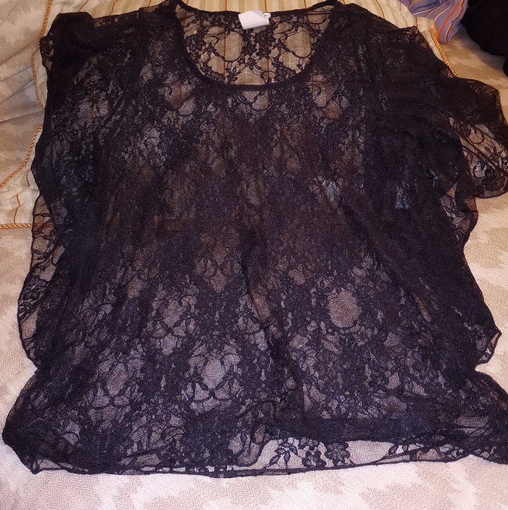 Rock Candy See-through Black Lacey Lady Top